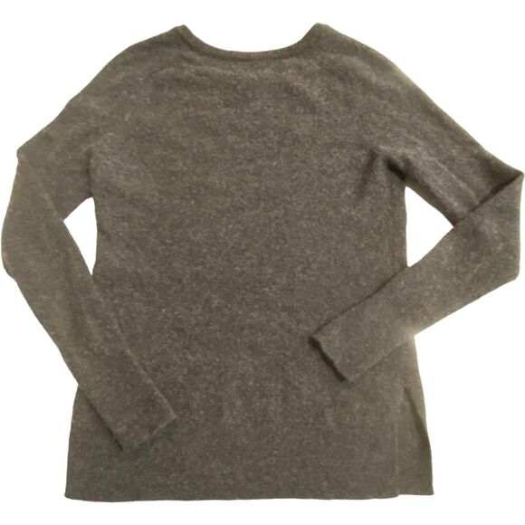 Halogen 100% Cashmere Womens Size Small sweater plush gray crew neck S Soft Warm - Picture 2 of 4